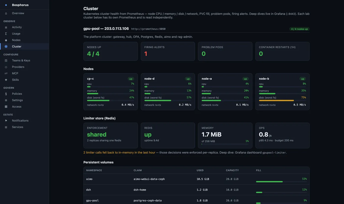 Cluster — /cluster